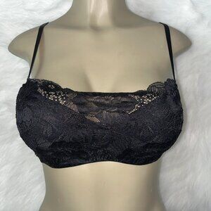 PRE-OWNED NATORI PRIVATE LUXERIES LACE UNDERWIRE BRA SZ 32D